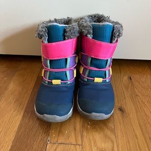 Gilman Waterproof/Insulated Purple Teal Mix snow boots  size 10
